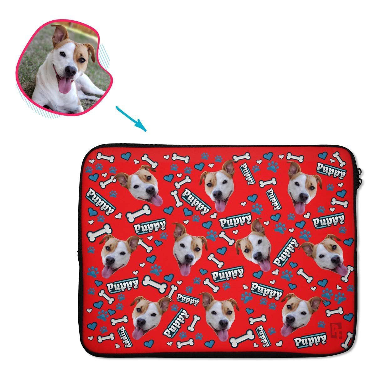 Puppy Personalized Laptop Sleeve