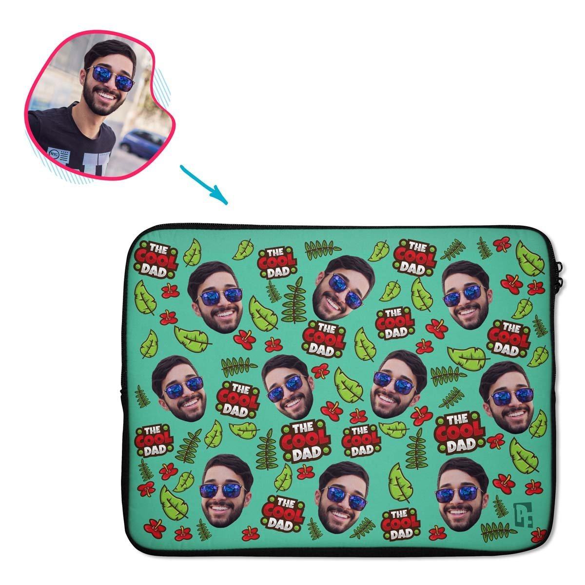 The Cool Dad Personalized Laptop Sleeve