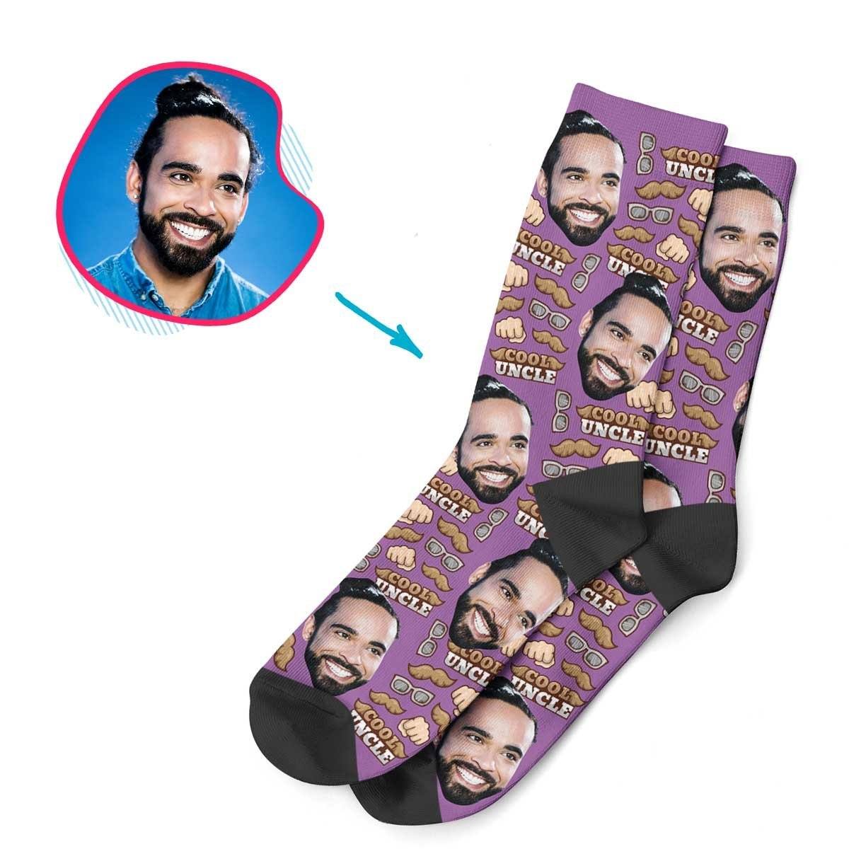 Uncle Personalized Socks