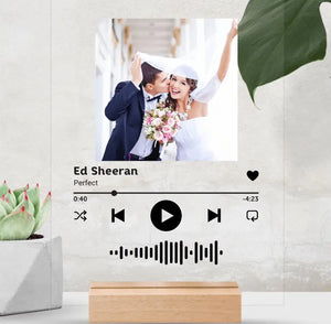 Popular Acrylic Song Plaque  Ed Sheeran - Perfect (FOR WEDDING)