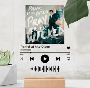 Acrylic Song Plaque - Panic! at the Disco