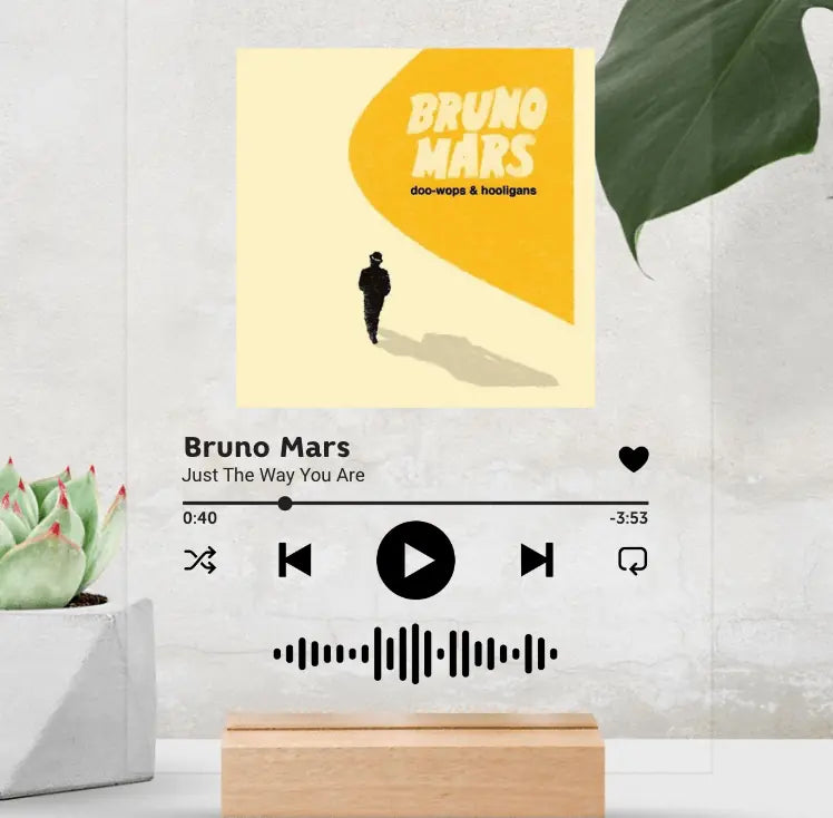 Acrylic Song Plaque - Bruno Mars