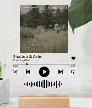 Acrylic Song Plaque - Shallou & Ashe (Good Together)