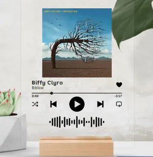 Acrylic Song Plaque - Biffy Clyro (Biblical)