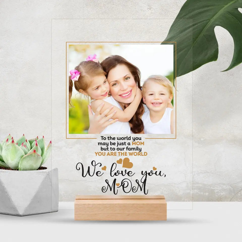 Acrylic Glass - A Gift For Mom With Your Own Photo