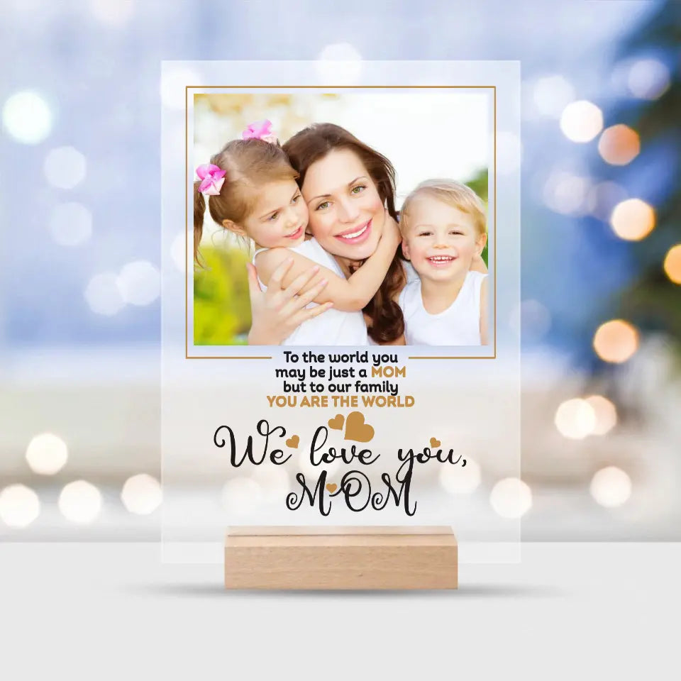 Acrylic Glass - A Gift For Mom With Your Own Photo