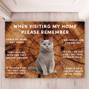 When visiting my home please remember