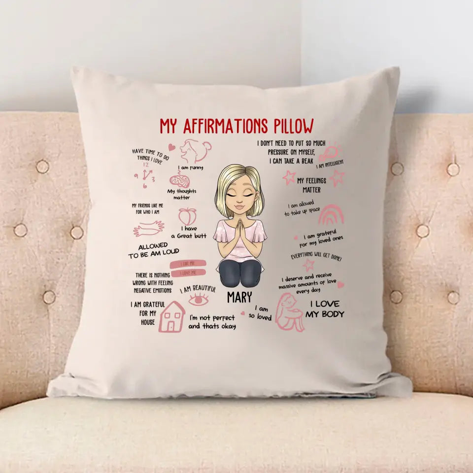 MY AFFIRMATIONS PILLOW