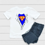 Load image into Gallery viewer, Kid's Blue Hero In Shirt
