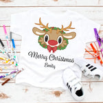 Load image into Gallery viewer, Kid's Merry Christmas with Deer
