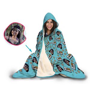#1 Mom Personalized Hooded Blanket