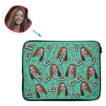 Load image into Gallery viewer, #1 Mom Personalized Laptop Sleeve
