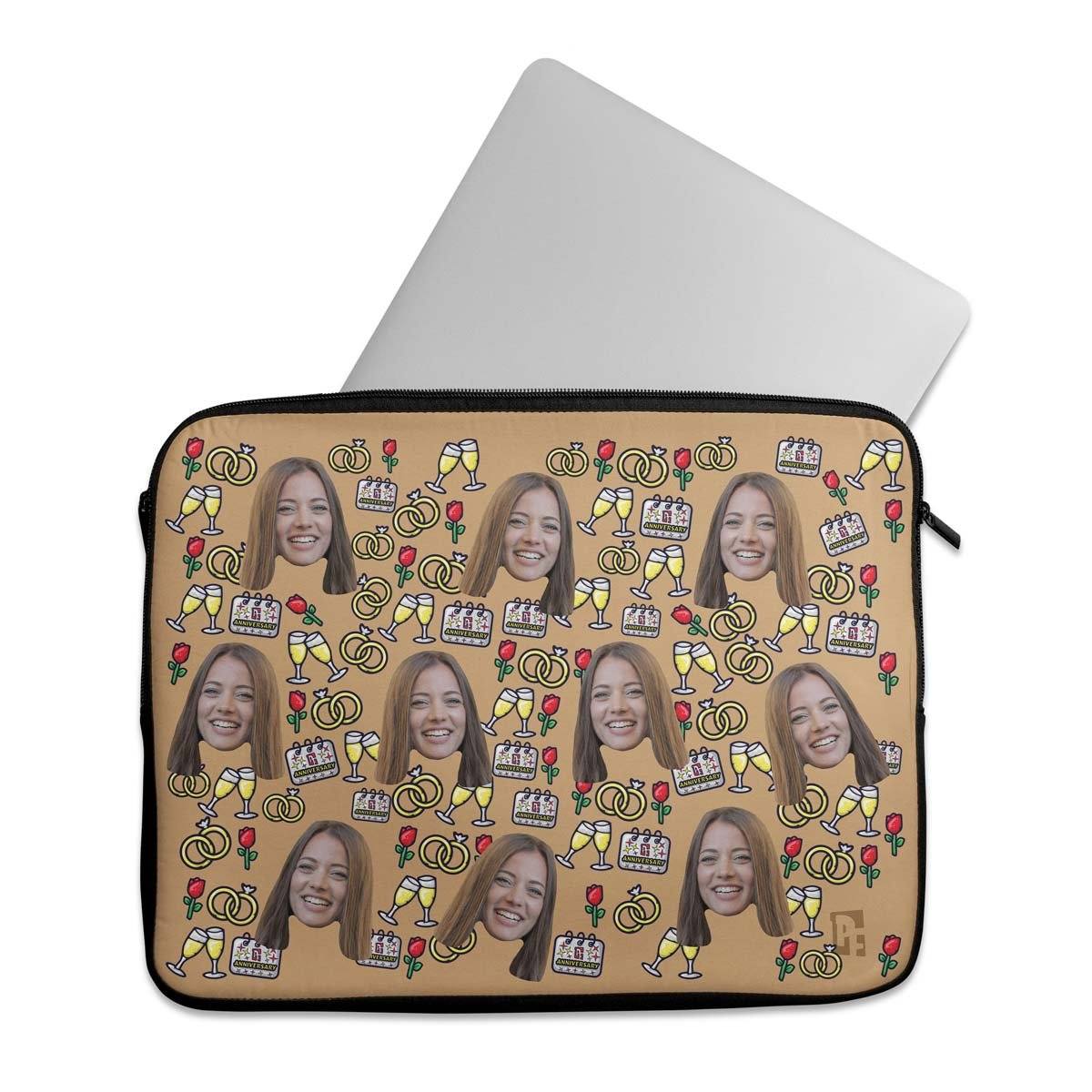 Anniversary Personalized Laptop Sleeve