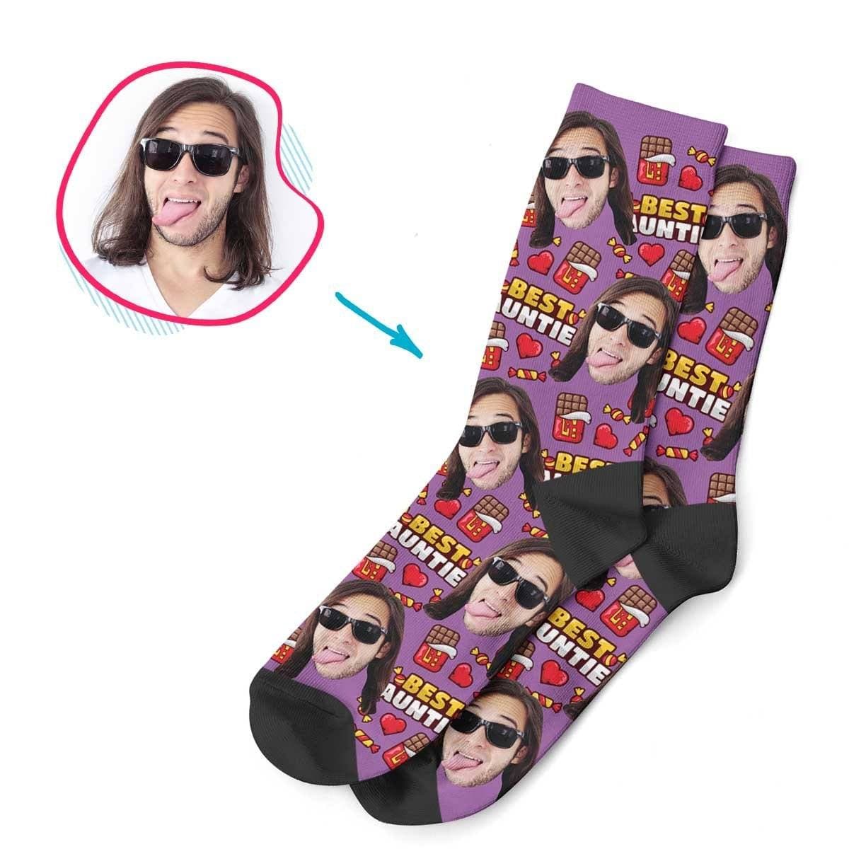 Auntie Personalized Socks