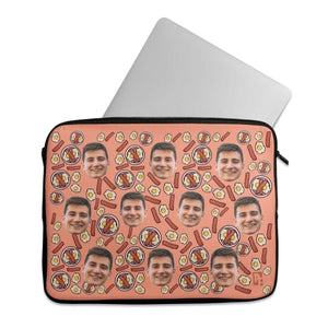 Bacon and Eggs Personalized Laptop Sleeve