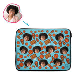 Load image into Gallery viewer, Basketball Personalized Laptop Sleeve
