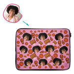 Load image into Gallery viewer, Basketball Personalized Laptop Sleeve
