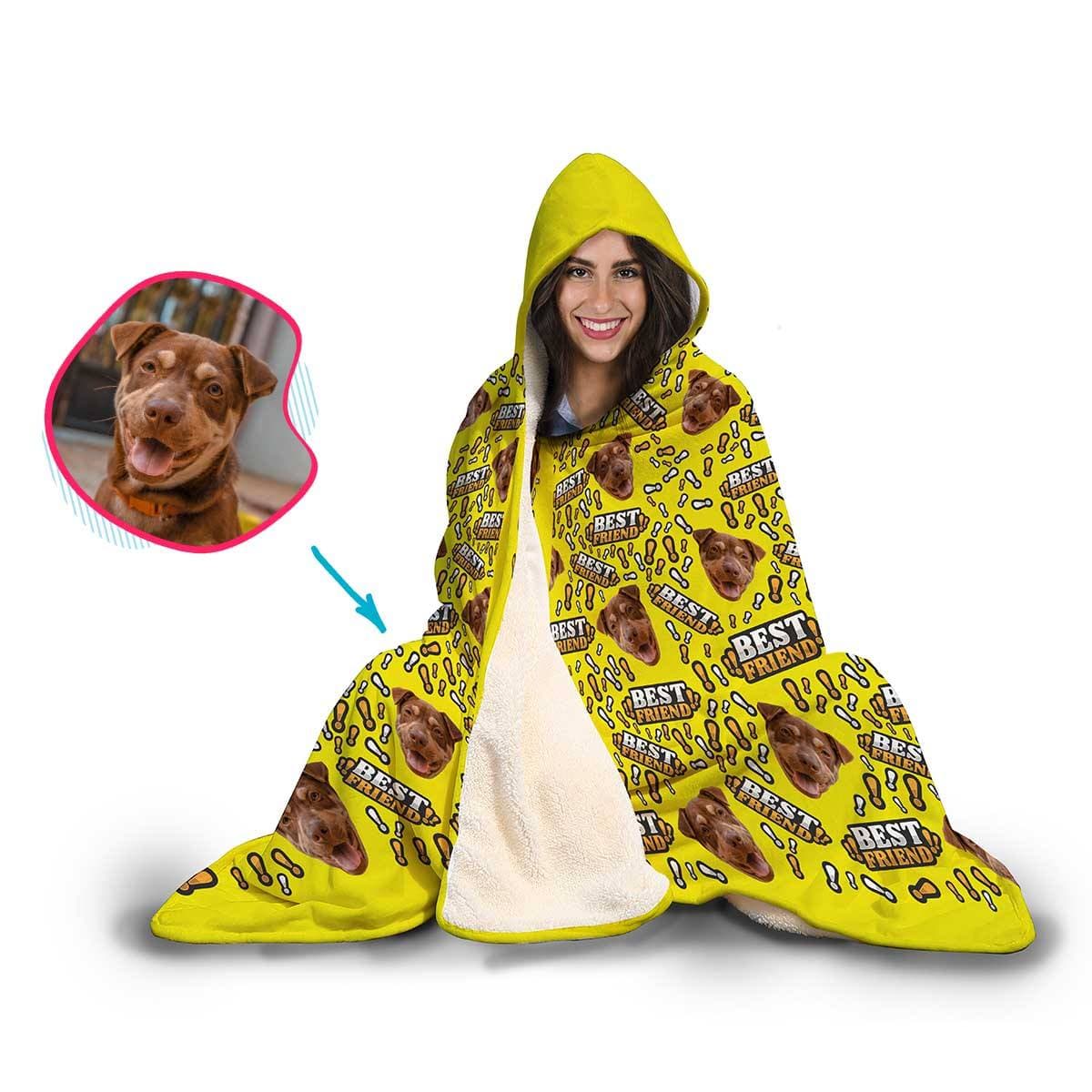 Best Friend Personalized Hooded Blanket