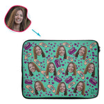 Load image into Gallery viewer, BFF for Her Personalized Laptop Sleeve
