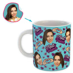 Load image into Gallery viewer, blue BFF for Her mug personalized with photo of face printed on it
