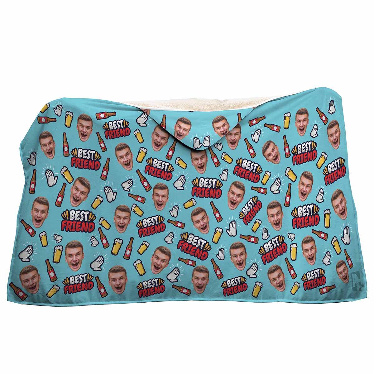 BFF for Him Personalized Hooded Blanket
