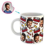 Load image into Gallery viewer, white BFF for Him mug personalized with photo of face printed on it
