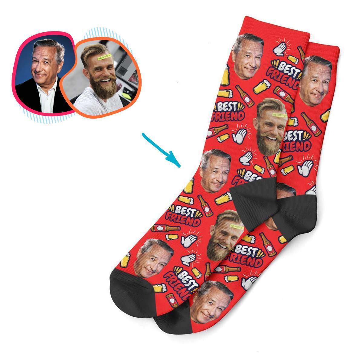 BFF for Him Personalized Socks