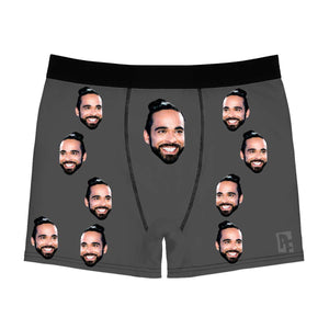 Mint Blank Design men's boxer briefs personalized with photo printed on them