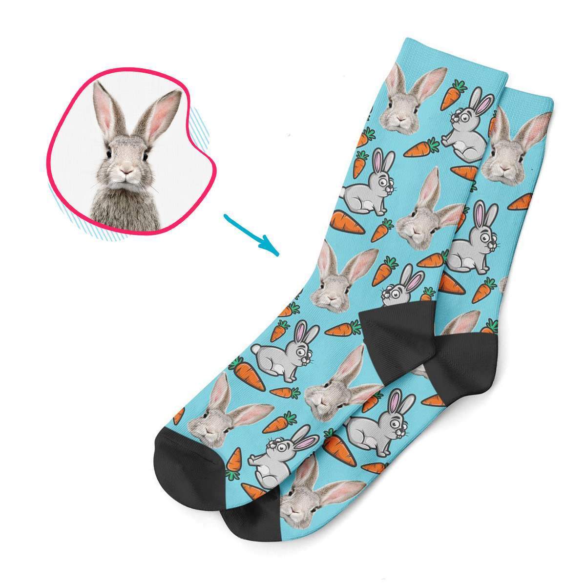 Bunny Personalized Socks