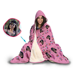 Candies Personalized Hooded Blanket