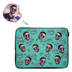Load image into Gallery viewer, Cat Dad Personalized Laptop Sleeve
