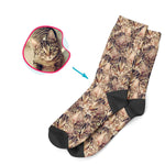 Load image into Gallery viewer, Cat Mash socks personalized with photo of face printed on them
