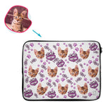 Load image into Gallery viewer, Cat Mom Personalized Laptop Sleeve
