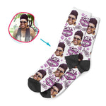 Load image into Gallery viewer, Cat Mom Personalized Socks
