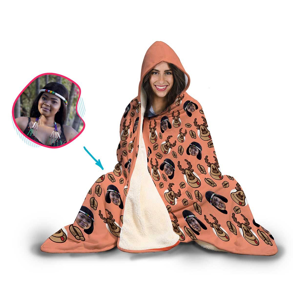 Deer Hunter Personalized Hooded Blanket