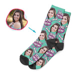 Load image into Gallery viewer, Dog Mom Personalized Socks
