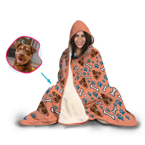 Dog Personalized Hooded Blanket