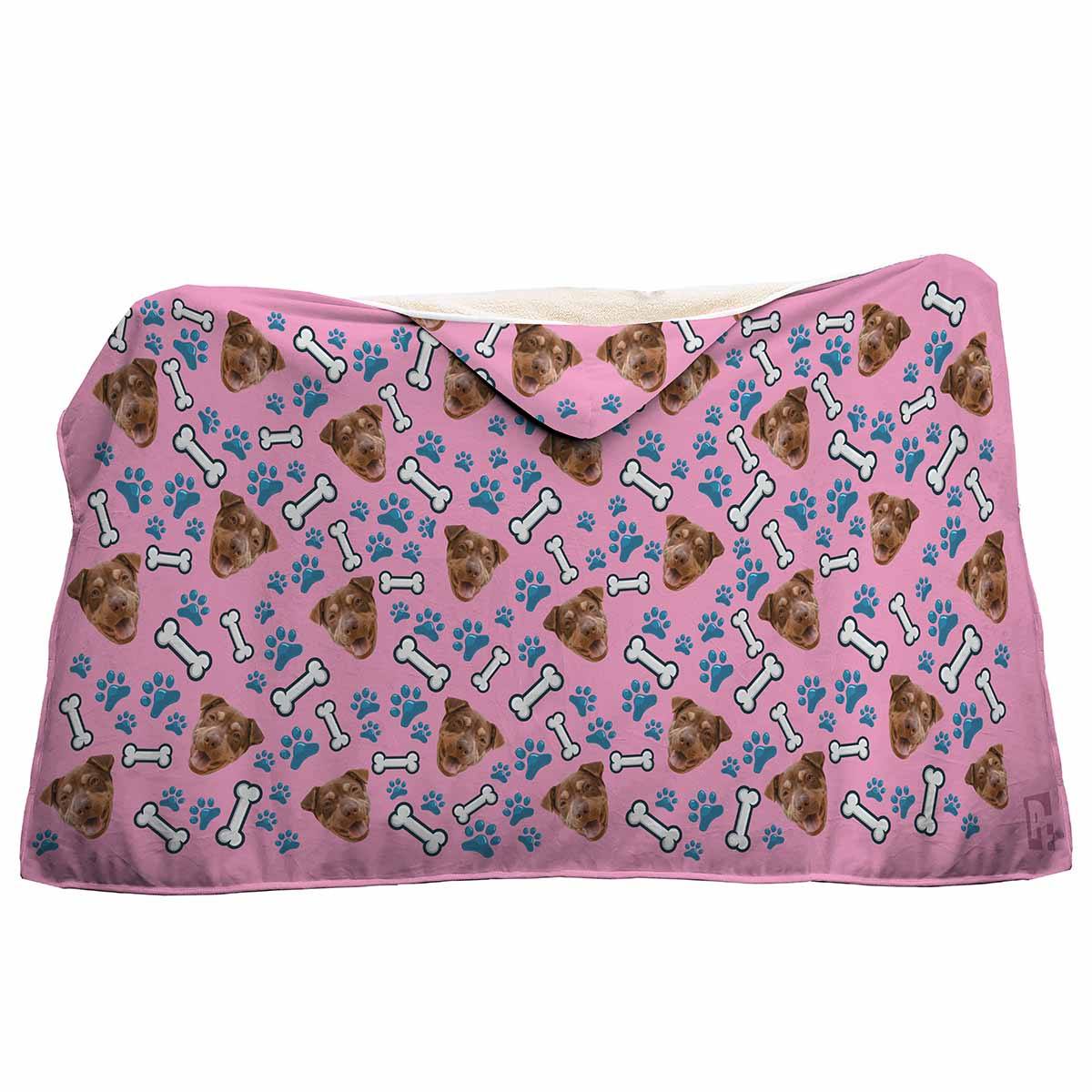 Dog Personalized Hooded Blanket