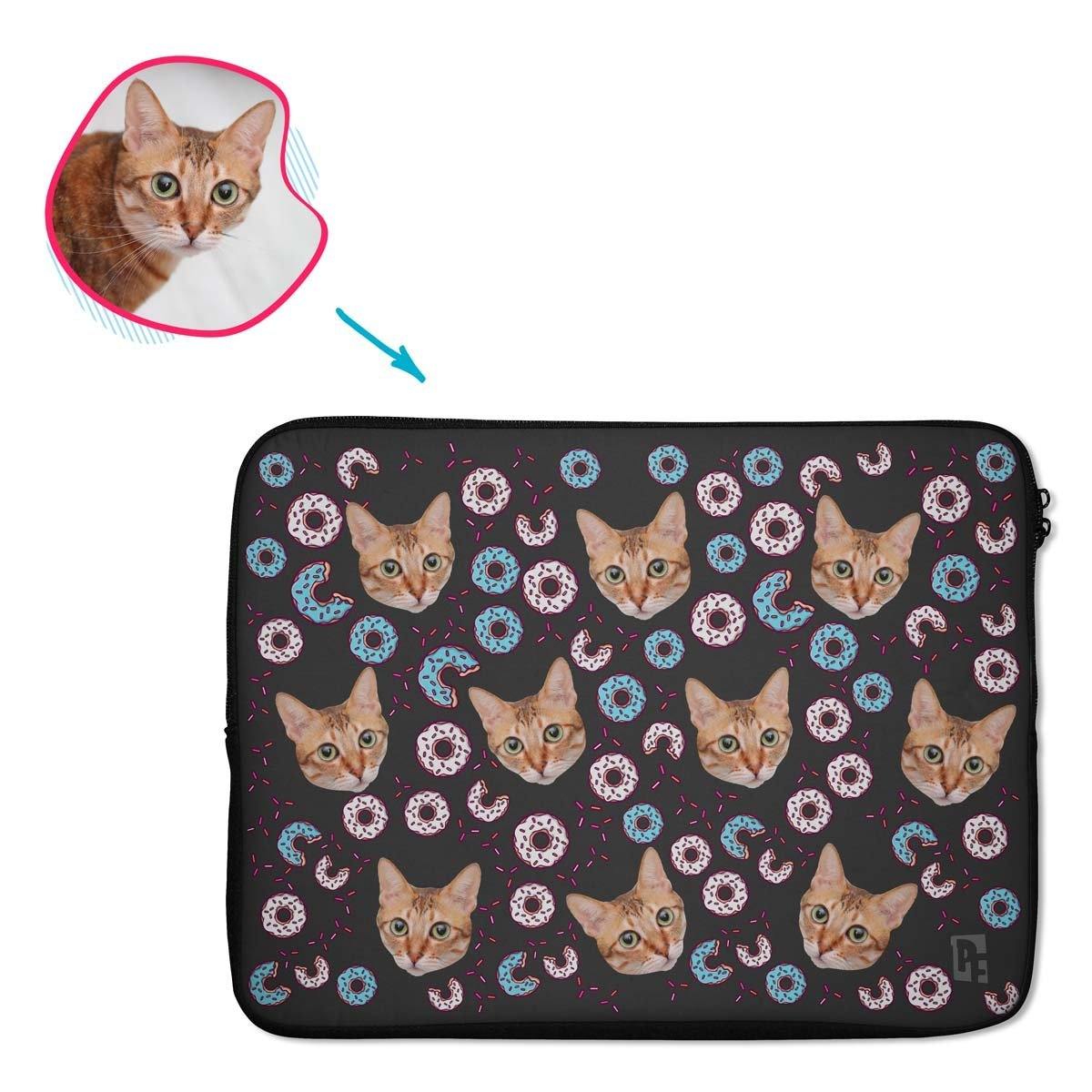 Donuts Personalized Laptop Sleeve