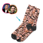 Load image into Gallery viewer, Face Mash socks personalized with photo of face printed on them
