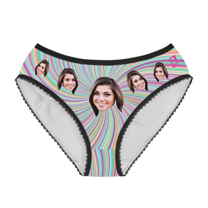 Fantasy Fantasy women's underwear briefs personalized with photo printed on them