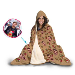 Fastfood Personalized Hooded Blanket