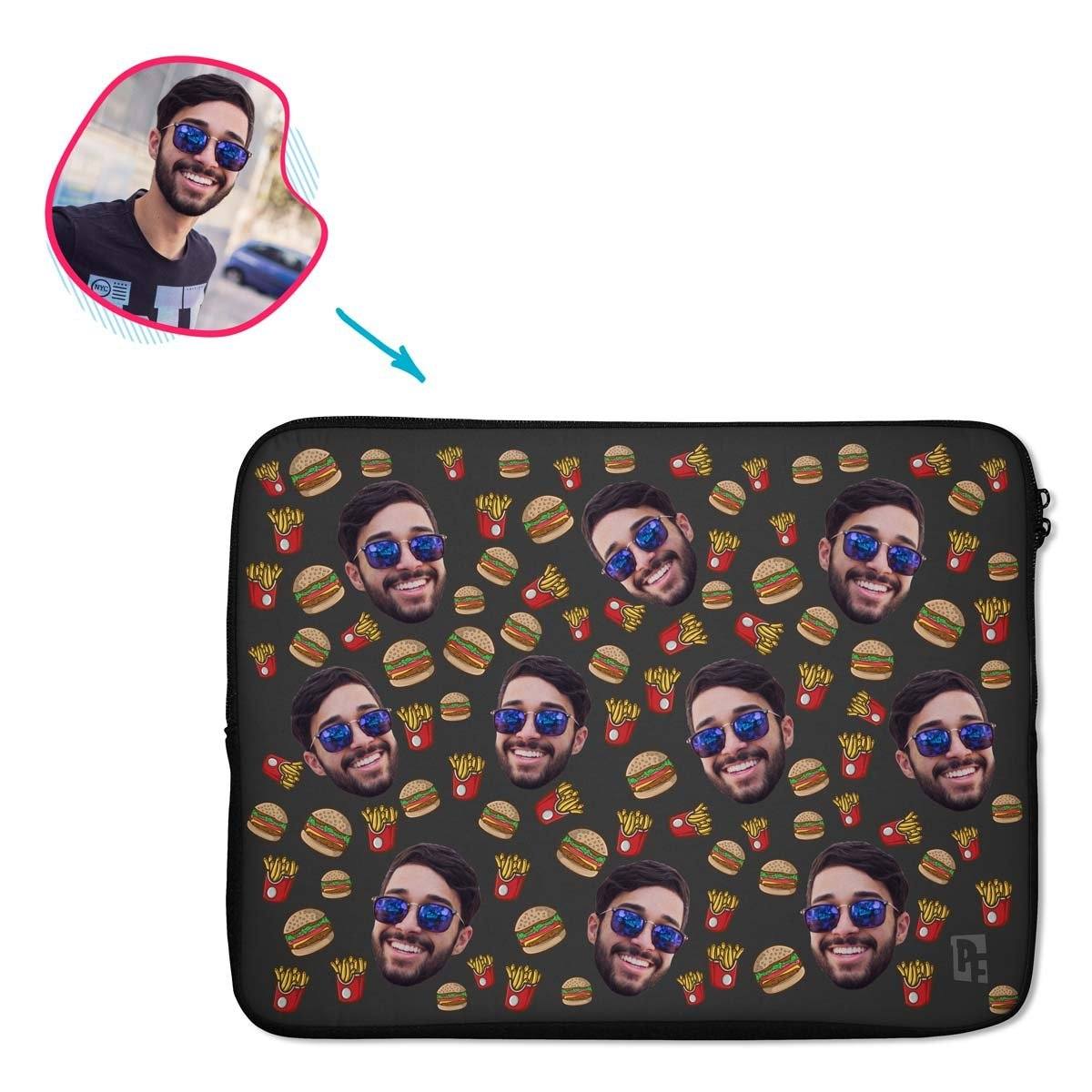 Fastfood Personalized Laptop Sleeve