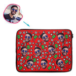 Load image into Gallery viewer, Football Personalized Laptop Sleeve
