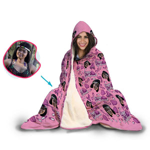 Girlfriend Personalized Hooded Blanket