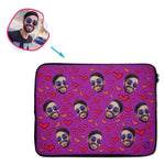 Load image into Gallery viewer, Heart Personalized Laptop Sleeve
