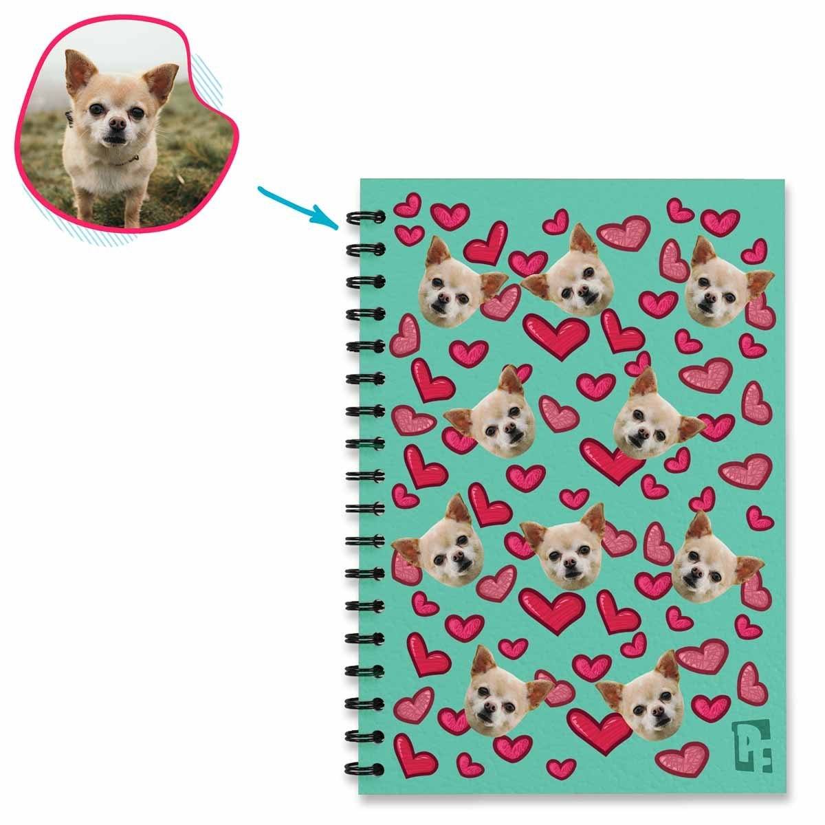 Heart Personalized Notebook