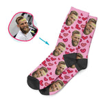 Load image into Gallery viewer, Heart Personalized Socks
