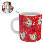 Load image into Gallery viewer, Hearts and Flowers Personalized Mug

