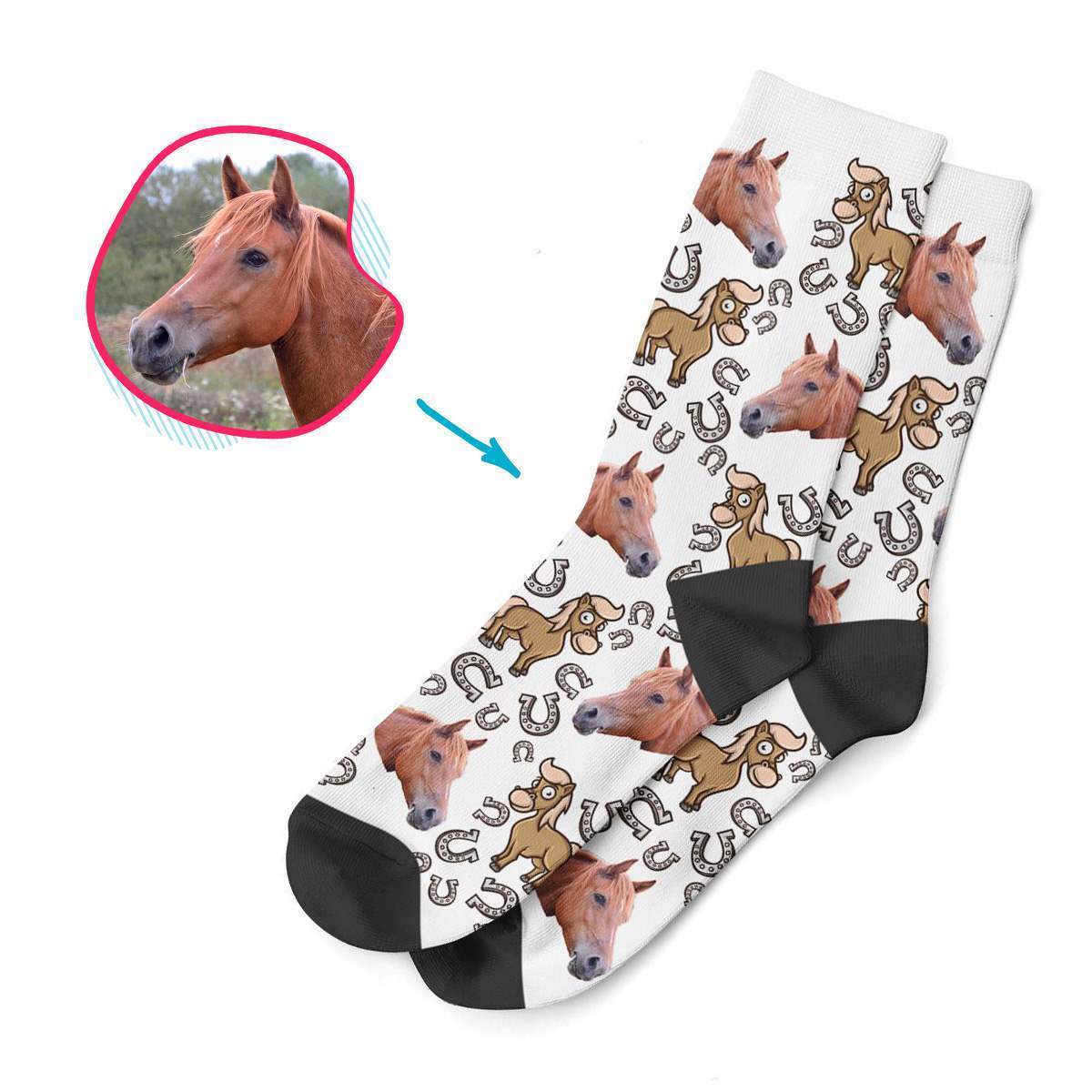 Horse Personalized Socks